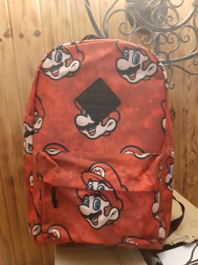 Mochila Súper Mario y libreta