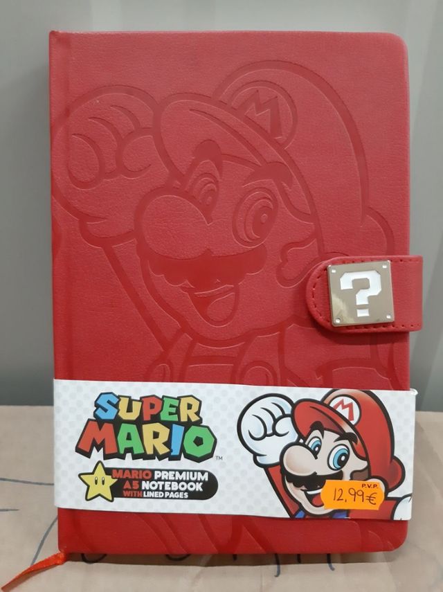 Mochila Súper Mario y libreta