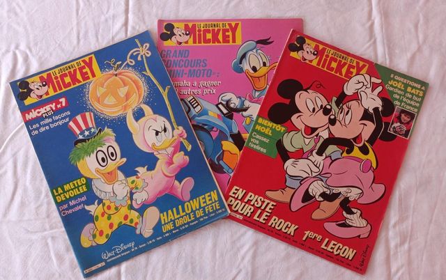 Le Journal de Mickey -5 revistas- magazine Comic