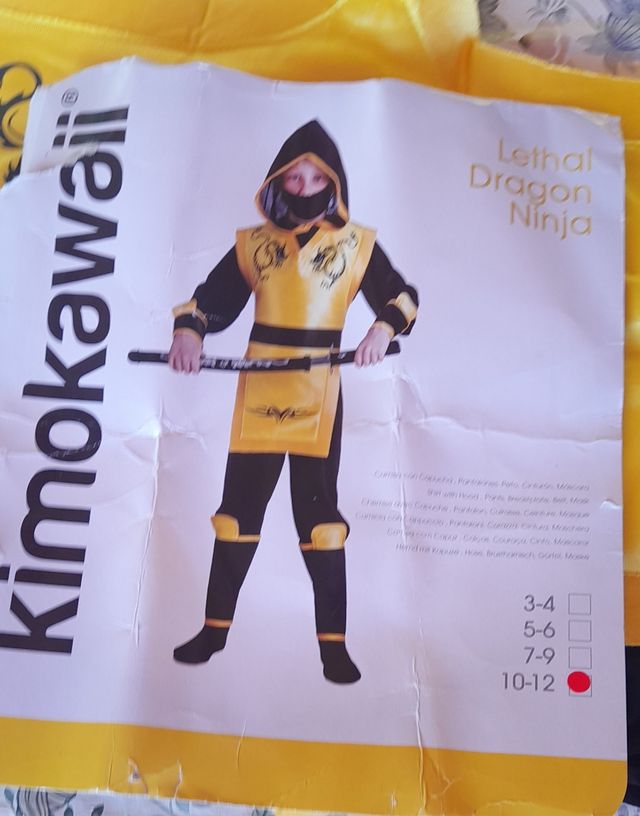 Disfraz de ninja.