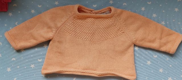 Conjunto bebe, bonnet a pompon