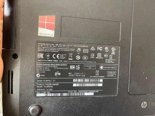 ordenador portatil hp