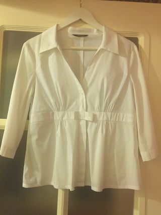 Camisa chica Amitié en blanco de Algodón!
