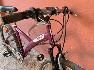 Bicicleta btwin original5 morada