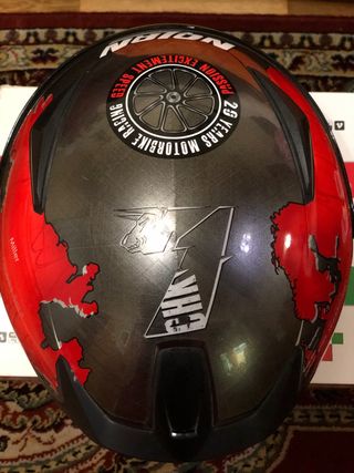 CASCO MOTO NOLAN CARLOS CHECA CARRERA 