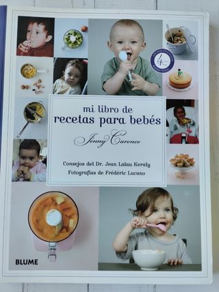 Mi libro de recetas para bebé. Tapa blan