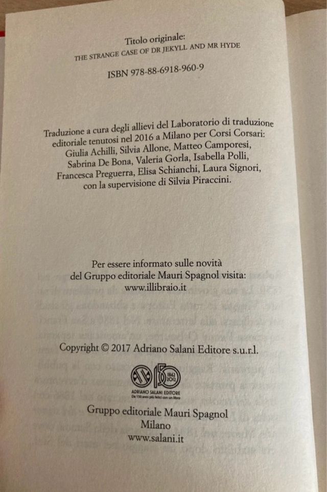 Lo strano caso del dottor Jekyll e del signor Hyde