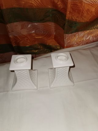 Candelabros de porcelana