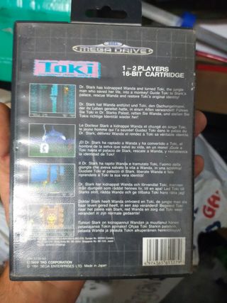 Jeu SEGA Megadrive Toki - Version PAL 1993 - Neuf Avec Manuel - Action/Arts Martiaux