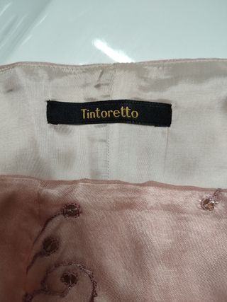 Vestido ceremonia salmón T38