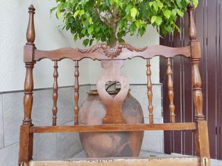 Cabecero antiguo madera