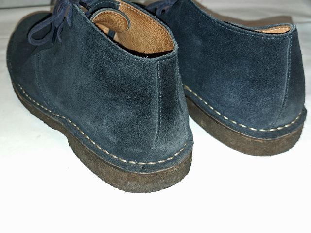 scarpe polacchine 42 blu suola e gomma