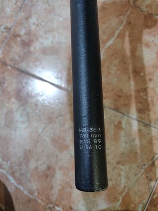 Manillar bicicleta descenso