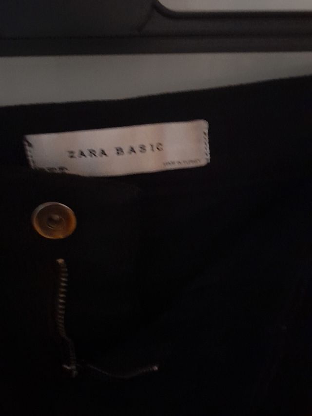 falda negra zara 38