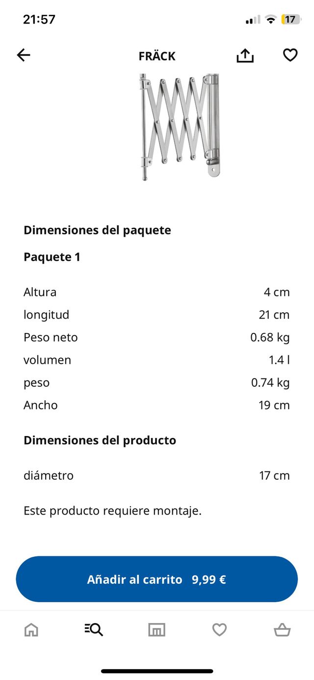 espejo articulado pared baño