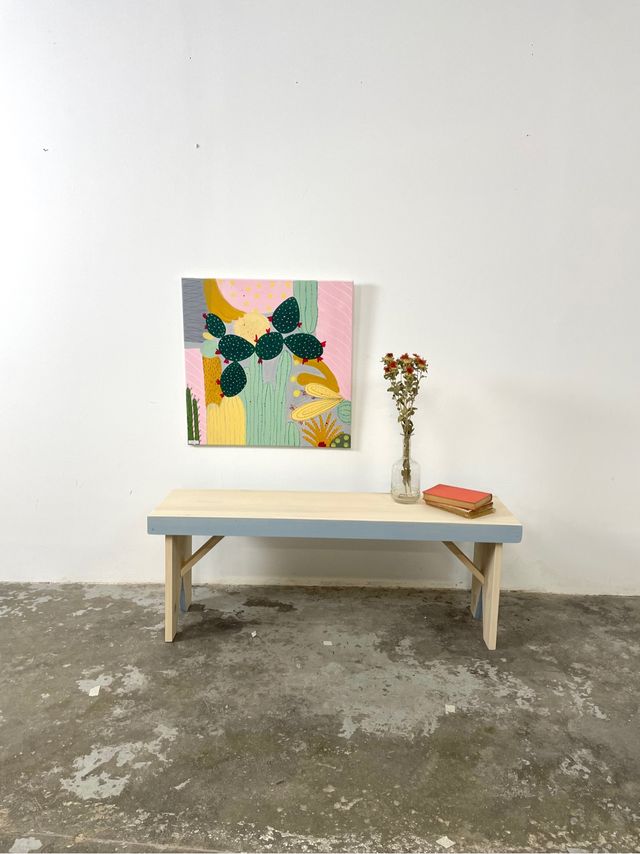 Banco de madera maciza