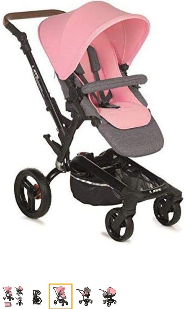 CARRITO JANE CARRERA ROSA Y GRIS