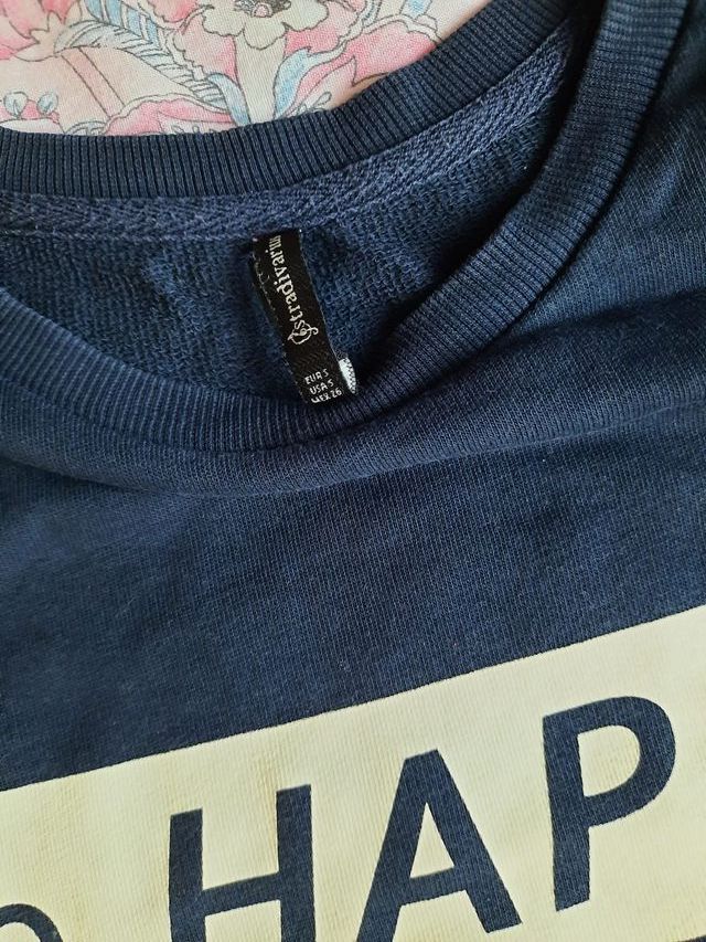 Sudadera sin capucha azul