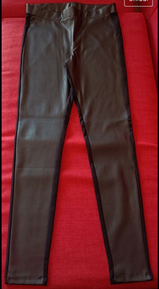 Pantaloni neri ecopelle ragazza oviesse 14 anni