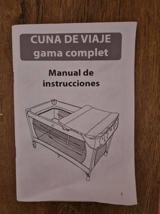 Cuna de viaje gama complet