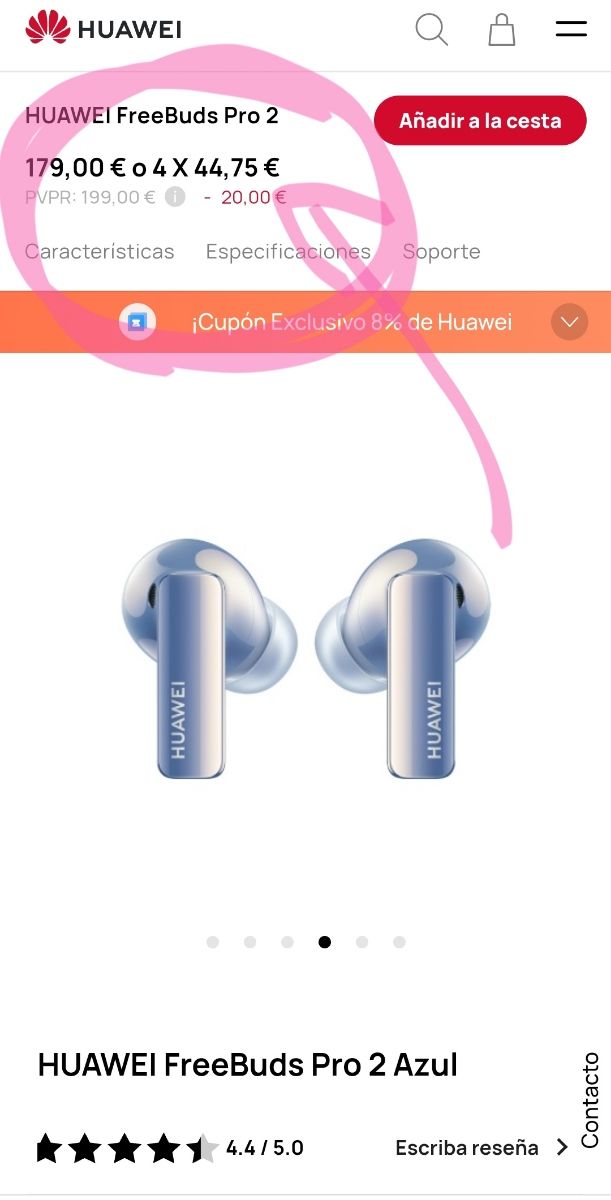 Auriculares HUAWEI FreeBuds Pro 2