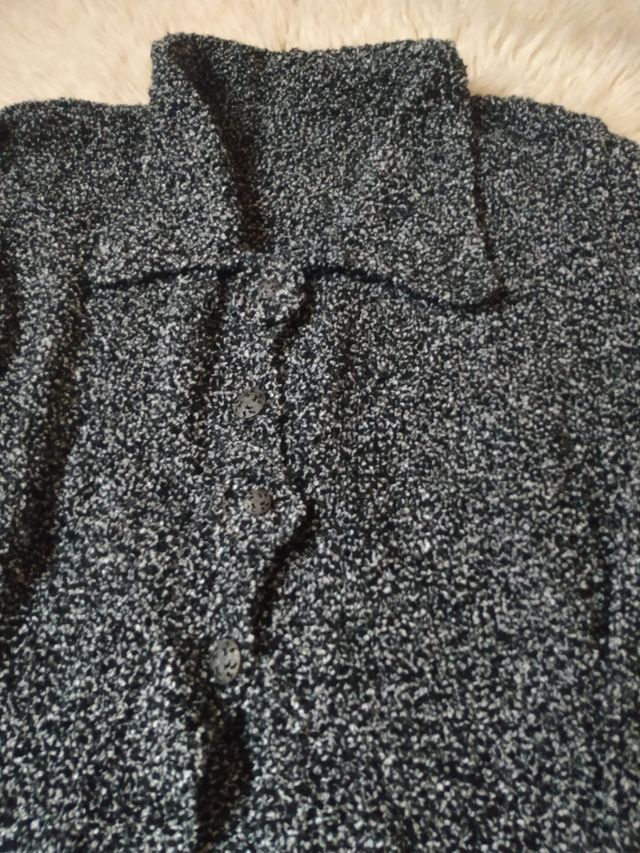 Abrigo vintage a calceta 