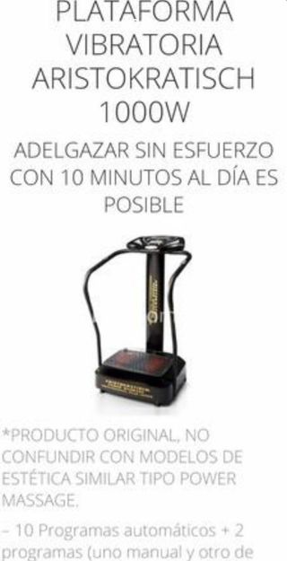 Plataforma vibratoria profesional plus