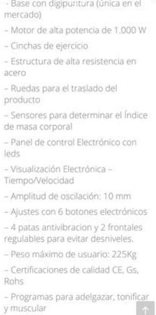 Plataforma vibratoria profesional plus