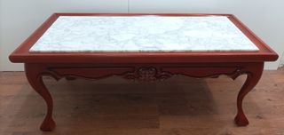 MESA AUXILIAR  MADERA Y MÁRMOL