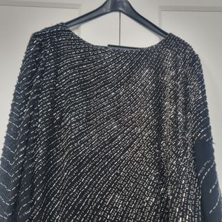 Vestido abalorios Mango 
