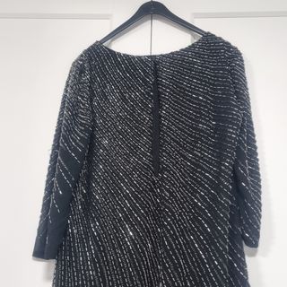 Vestido abalorios Mango 