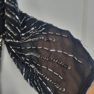 Vestido abalorios Mango 