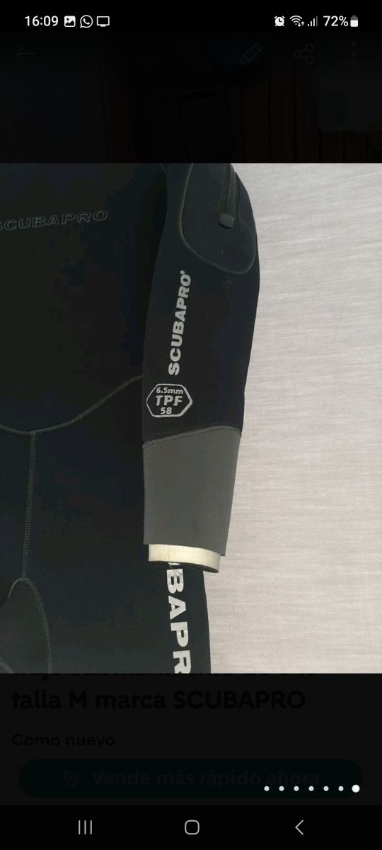 Traje buceo ,aletas ,cinturón con plomos