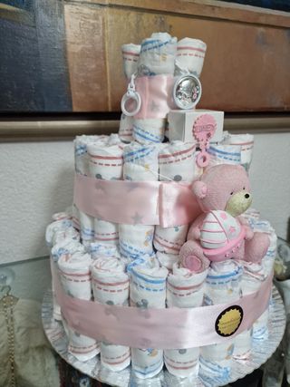 Tarta de pañales bebé DESDE