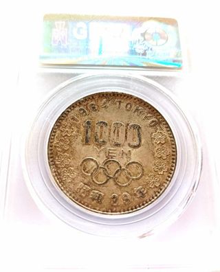 Japón, 1000 Yen del año 1964 Olimpics Games.