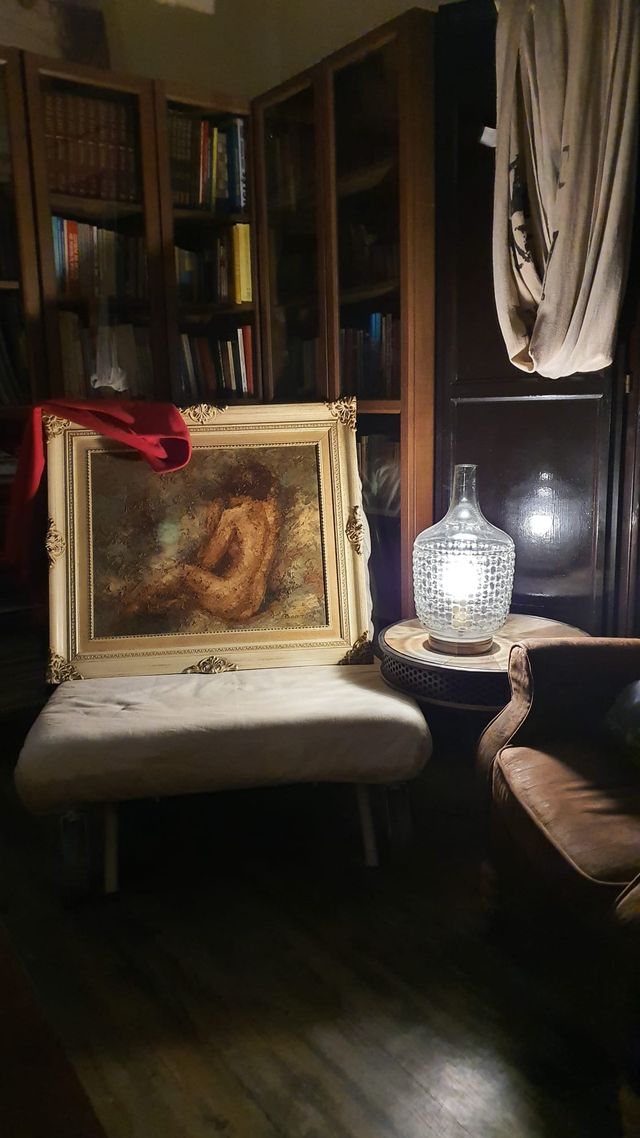 Óleo Impresionista Edward Barton. Arte.