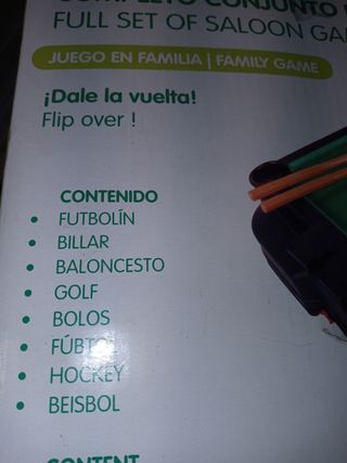 Conjunto juegos 8 en 1