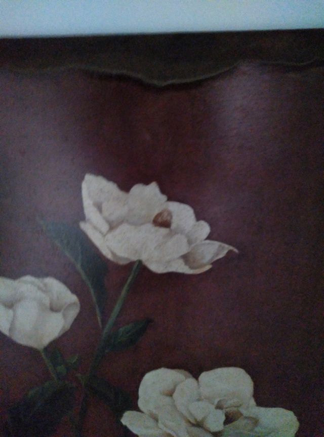 Cuadro de madera Flores de Magnolias