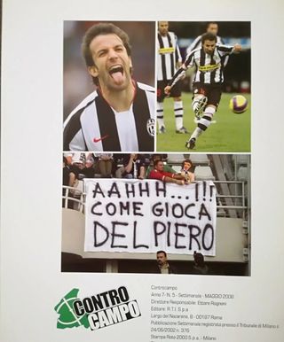 LIBRO DEL PIERO JUVE ED. RTI CONTROCAMPO