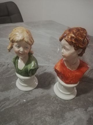 2 busti in porcellana