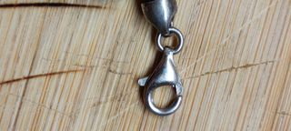 Bracciale in argento e caucciù 