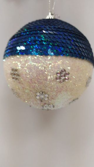 Pallina di Natale con paillettes