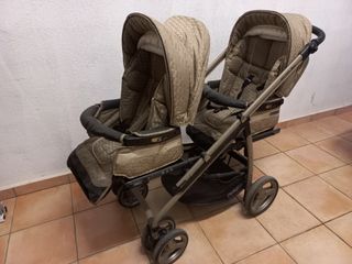 Carro gemelar BEBECAR + Maxicosi
