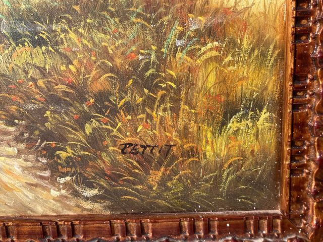 Cuadro antiguo al óleo original.