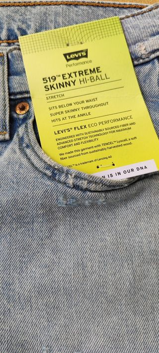 Jeans Levis 519 nuevos con etiquetas