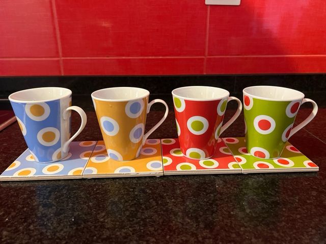 conjunto 4 tazas café