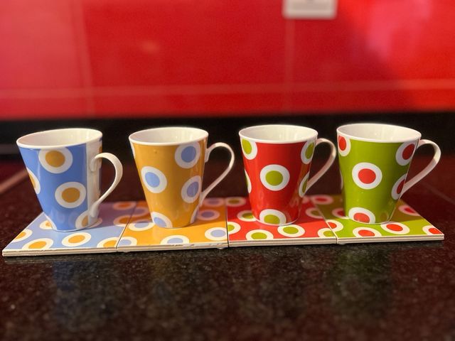 conjunto 4 tazas café
