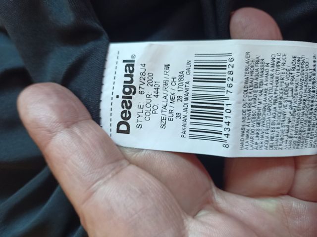 Liquidación!!  Vestido Desigual  talla M 38