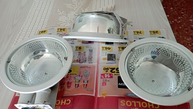 3 Focos downlight empotable