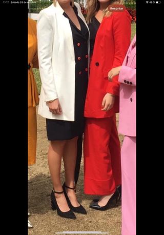 chaqueta de vestir americana de zara tres cuartos